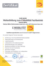 Zertifikat E-Mobilität